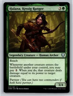 MTG Commander Legends Regular Uncommon Halana, Kessig Ranger 231/361 NM - Image 1