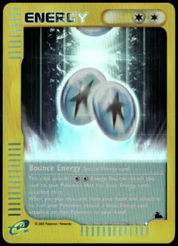 Bounce Energy 142/144 Uncommon Skyridge Reverse Holo LP Pokemon Card - Image 1
