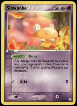 Slowpoke 76/109 Common Team Rocket Returns NM Pokemon Card - Image 1