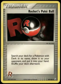 Rocket's Poke Ball 89/109 Uncommon Team Rocket Returns NM Pokemon Card - Image 1