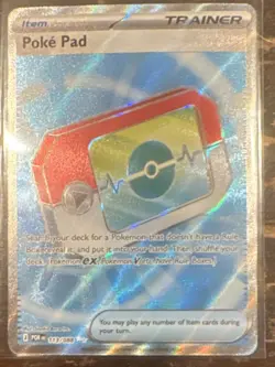 Pokemon TCG Poke Pad Trainer-Item Foil Holo Card 113/088 English Standard - Image 1