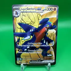 Pokemon TCG Cynthia's Garchomp EX Holo Card 215/182 Sv10: Destined Rivals - Image 1