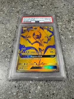 Pokemon TCG Lunala GX SM103a Gold Full Art Black Star Promo PSA 10 GEM MINT - Image 2