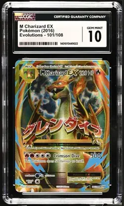 [CGC 10 GEM MINT] M Charizard EX 101/108 Full Art XY Evolutions Pokemon Card - Image 1