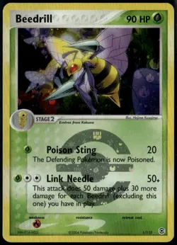 Beedrill 1/112 Reverse Holo Rare FireRed & LeafGreen LP Pokemon Card - Image 1