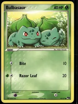 Bulbasaur 12/17 Common POP Series 2 LP Pokemon Card - Image 1