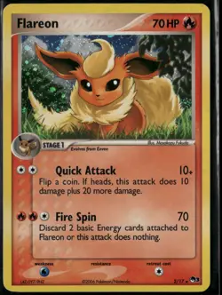 Flareon 2/17 Holo Rare POP Series 3 LP Pokemon Card - Image 1