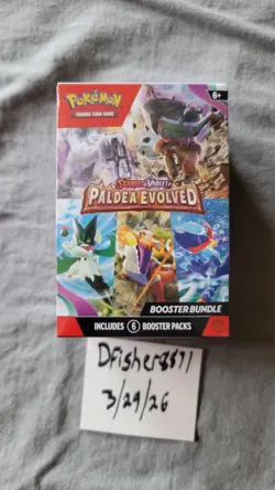 Pokemon TCG | Scarlet & Violet Paldea Evolved Booster Bundle | Factory Sealed 820650853623 - Image 1