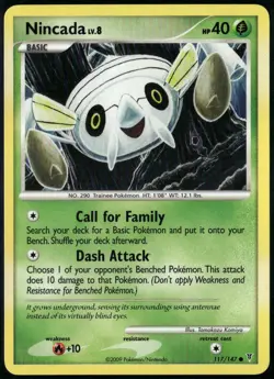 Nincada 117/147 Common Supreme Victors LP Pokemon Card - Image 1