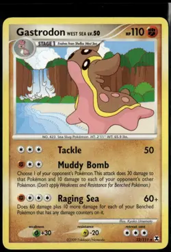 Gastrodon West Sea 22/111 Rare Rising Rivals LP Pokemon Card - Image 1