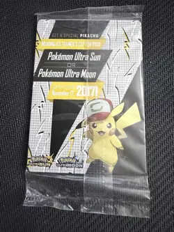 Sealed NM-Mint Ash's Pikachu - SM108 - Promo - SM Black Star Promo Pokemon - Image 3