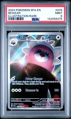 2024 POKEMON SFA EN-SHROUDED FABLE #079 BEWEAR ILLUSTRATION RARE PSA 9 - Image 1