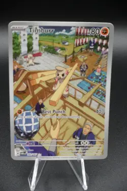 Pokemon TCG Timburr #183Pokemon Twilight Masquerade NM - Image 1