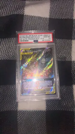 Pokemon Moltres & Zapdos & Articuno GX SM210 Promo TAG TEAM Holo PSA 10 - Image 1
