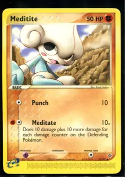 Meditite Uncommon- ex Dragon 37/97 2003 NM Pokemon - Image 1