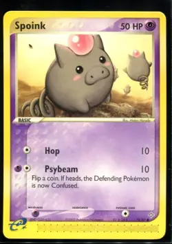Spoink Common - ex Dragon 74/97 2003 NM Pokemon - Image 1