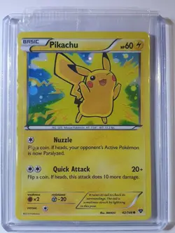 2014 Pikachu Holo XY 42/146 Limited Movie Promo Pack (2 Cards) - Factory Sealed - Image 1