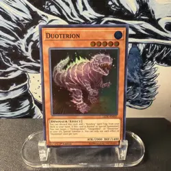 YUGIOH- Duoterion - LEDU-EN037 - Super Rare - 1st Edition + BONUS HOLO - Image 1