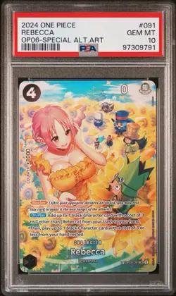 One Piece Rebecca SP OP05-091 Wings of the Captain PSA 10 - Image 2