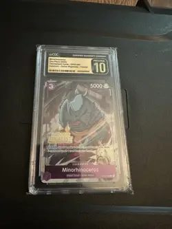 Minorhinoceros Online Regional 2023 Finalist OP03-069 One Piece CGC Pristine 10 - Image 1