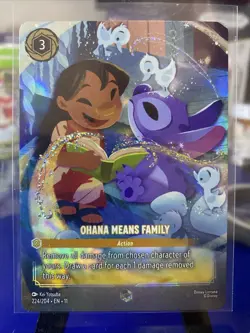 OHANA MEANS FAMILY Action ENCHANTED! Disney Lorcana WINTERSPELL 224/204 - Image 1