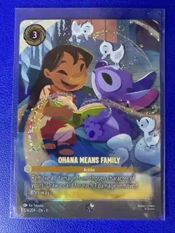 OHANA MEANS FAMILY Action ENCHANTED! Disney Lorcana WINTERSPELL 224/204 - Image 3