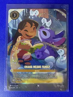 OHANA MEANS FAMILY Action ENCHANTED! Disney Lorcana WINTERSPELL 224/204 - Image 4