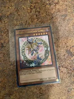 Dark Magician Girl YGLD-ENB03 Secret Rare 1st Edition Yugioh Card NM - Image 1