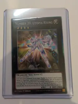 YuGiOh Number 39: Utopia Rising Collector's Rare 1st Edition MAZE-EN021 - Image 1