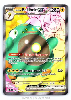 Iono's Bellibolt EX 172/159 - Journey Together - Pokemon Card - Near Mint - Image 1