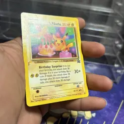 Birthday Pikachu #2 - World Collection Gold Tail Promo #24 - Pokemon Card - Image 3