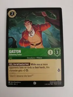DISNEY LORCANA RISE OF THE FLOODBORN NON FOIL Gaston 83 - Image 1
