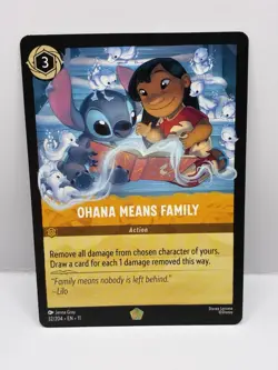 Disney Lorcana Winterspell 32/204 Ohana Means Family Legendary - Image 1