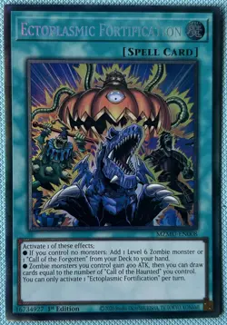 YuGiOh! Ectoplasmic Fortification MZMU-EN008 Collector's Rare 1st Edition - Image 1