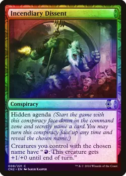 Incendiary Dissent FOIL Conspiracy Take the Crown NM Common MTG CARD ABUGames - Image 1