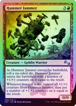 Hammer Jammer FOIL Unstable MINT Red Uncommon MAGIC THE GATHERING CARD ABUGames - Image 1
