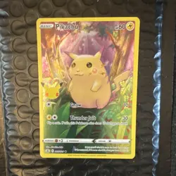 Pokemon Pikachu Holo Rare Full Art Card Celebrations 005/025 Basic 60 HP - Image 1