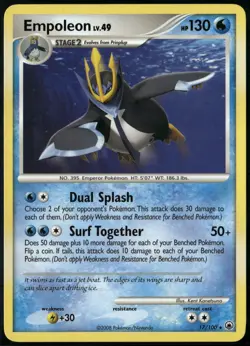 Empoleon 17/100 Rare Majestic Dawn NM Pokemon Card - Image 1