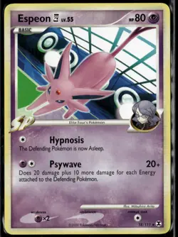 Espeon E4 18/111 Rare Rising Rivals LP Pokemon Card - Image 1