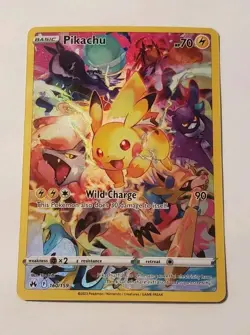 Pokemon TCG Crown Zenith Pikachu Holo Card 160/159 2023 Secret Rare - Image 1