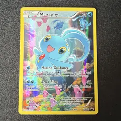 Pokemon Manaphy Promo Holo Basic Card XY113 XY 70 HP Water - Image 1