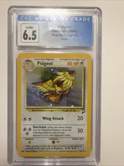 CGC 6.5 Pidgeot 2000 Base Set 2 14/130 Holo Pokemon Card psa - Image 1