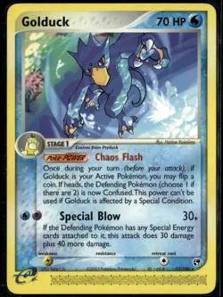 Golduck 17/100 Rare Sandstorm LP Pokemon Card - Image 1