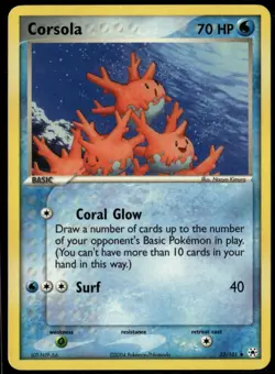 Corsola 32/101 Uncommon Hidden Legends LP Pokemon Card - Image 1