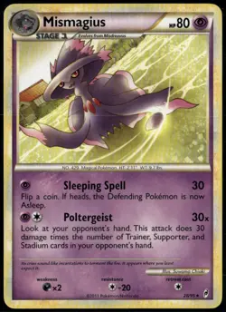 Mismagius 28/95 Rare Call of Legends LP Pokemon Card - Image 1