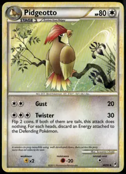 Pidgeotto 48/95 Uncommon Call of Legends LP Pokemon Card - Image 1