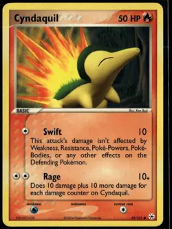 Cyndaquil 59/101 Common Hidden Legends LP Pokemon Card - Image 1