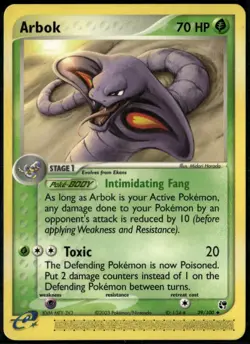 Arbok 29/100 Uncommon Sandstorm LP Pokemon Card - Image 1