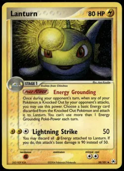 Lanturn 38/101 Uncommon Hidden Legends LP Pokemon Card - Image 1