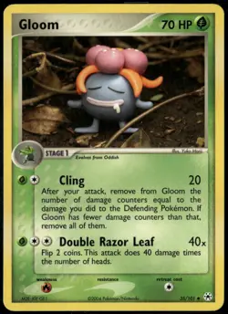 Gloom 35/101 Uncommon Hidden Legends LP Pokemon Card - Image 1
